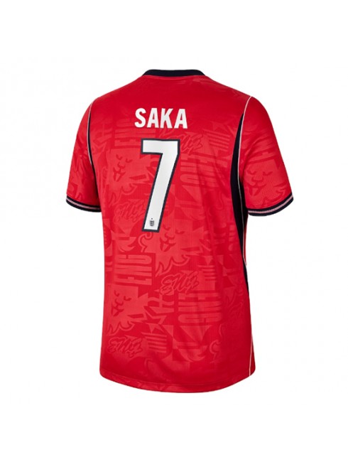 England Bukayo Saka #7 Replika Borta Kläder VM 2026 Kortärmad England Bukayo Saka #7 Replika Borta Kläder VM 2026 Kortärmad
